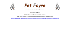 Desktop Screenshot of petfayre-reading.co.uk